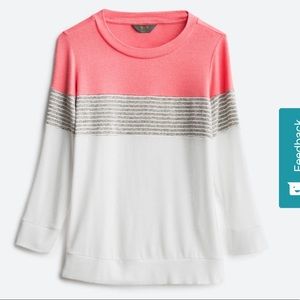 Market & Spruce Arnold 3/4 Sleeve Colorblock Knit